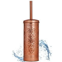 Autumn Alley Toilet Bowl Brush and Holder Bathroom Accessories, Bathroom Toilet Brush for Modern Farmhouse Bathroom Decor, Standing Rustic Toilet Bowl Brush with Holder, Bathroom Decor Sets, Copper