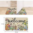 thumbnail image 3 of Floral Welcome Door Mat, Spring Summer Flower Front Doormat, Home Indoor Outdoor Decor Non Slip Entrance Rug 30x17 Inches, 3 of 6