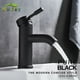 thumbnail image 2 of Grifo de baño negro Hownifety, grifo mezclador de agua fría y caliente, grifos de lavabo de pintura de acero inoxidable, grifo de un solo orificio Tan Jianjun unisex, 2 of 2