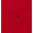 thumbnail image 3 of Camiseta Nautica para hombre con cuello redondo liso y bolsillo, color rojo (S), 3 of 4