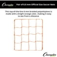 thumbnail image 5 of Champion Sports Official Size Soccer Net, 6.0mm, Orange, 5 of 6