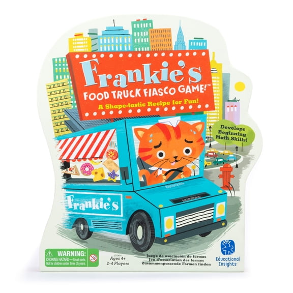 Educational Insights Frankie's Food Truck Fiasco, Shape Matching Preschool Game, Ages 4