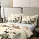 thumbnail image 4 of Crane 100 Percent Cotton Funda Nórdica King Acuarela Loto Floral Juego de Cama, 4 of 7
