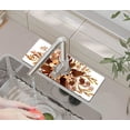 thumbnail image 1 of Kitchen Sink Splash Guard Faucet Mat -1 PC Super Absorbent Fast Drying Mat Sink Gadgets-Splash Guard Behind Faucet Drip Catcher for Kitchen, Bathroom,Sink Mat, Dish Drying Mat, Bathroom(15" X 5.5" ), 1 of 5