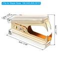 thumbnail image 2 of Uxcell Acrylic Staple Remover, Portable Lockable Jaw Style Staple Puller Removal Tool with Plastic Box, Gold, 2 of 6