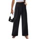 thumbnail image 3 of Gibobby Pantalones deportivos térmicos para mujer Pantalones deportivos con forro polar de algodón para mujer, pantalones deportivos informales con pierna recta(Negro,CH), 3 of 4