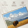 thumbnail image 6 of Elephant Stock Grand Teton Bison Bull Wall Art - Horizontal Canvas Wall Art - Living Room Wall Decor - Animal Canvas - Blue And Brown Decor - 12" x 8", 6 of 8