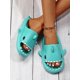thumbnail image 4 of Cartoon Shark Design Thick Bottom One Word Slippers, Couple Sandals, Anti-Slip Bathroom Slippers For Women, 4 of 4