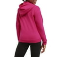 thumbnail image 2 of Hanes Girls` ComfortSoft EcoSmart Full-Zip Hoodie Sweatshirt, M, Amaranth, 2 of 4