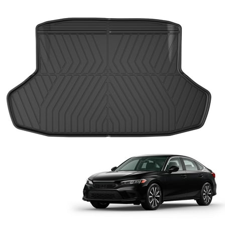DIKSOAK Cargo Mat Compatible with 2022-2025 Honda Civic Sedan Cargo Liner Trunk Mat, 2022-2025 Civic Sedan Accessories