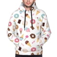 thumbnail image 4 of Hoodies for Men - Cartoon Donut Ice Cream Candy Long Sleeve Comfrt Men'S Fashion Hoodies & Sweatshirts, Sweatshirts for Men Hoodies Pullover Clothing Clothes with Pouch, 4 of 7