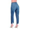 thumbnail image 2 of 100-66 Pantalón de mezclilla dama jeans roto mom fit de tiro alto Cklass 100-66, 2 of 2