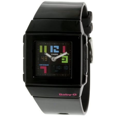 Casio Women's Baby-G BGA200PD-1B Black Resin Quartz Watch