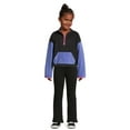 thumbnail image 2 of Athletic Works Girls Microfleece Quarter-Zip Pullover, Sizes 4-18 & Plus, 2 of 5