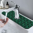thumbnail image 7 of Xecao Mint Bird Feathers for Kitchen Sink Splash Guard Faucet Mat , Faucet Guard & Draining mat, (15" X 5.5" ), 7 of 7