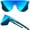 Blue, variant on grinderPUNCH Running Baseball Sunglasses for Men Women Sports Cycling Glasses Softball Sunglasses UV400 Protection