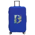 thumbnail image 1 of Housse de Valise Lavable Housse de Protection Anti-Rayures Housse Adaptée pour Motif Imprimé Lettre Poisson Convient 18-32 Pouces 8fish Lettre D S, 1 of 6