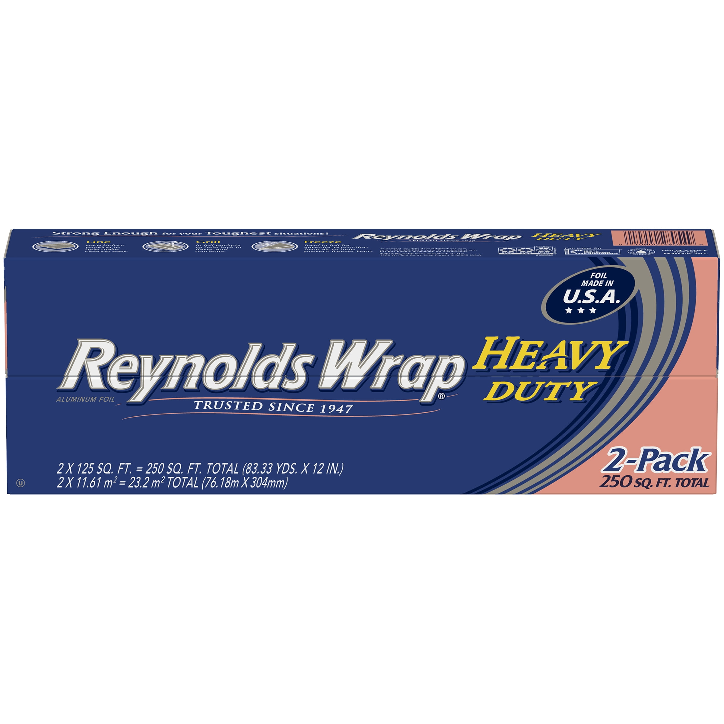 Reynolds Wrap® Heavy Duty Aluminum Foil 2-125 Sq. Ft. Boxes - Walmart ...