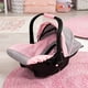 thumbnail image 5 of Bayer Design 67933AA Juguete, Silla de Coche Easy Go para Cochecito Neo Vario con Funda, Accesorios para muñecas, Rosa, Gris con Mariposa, Gris/Rosa, para muñecas de hasta 18", 5 of 5