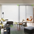 thumbnail image 1 of Yoolax Motorized Shangri-la Sheer Shade Remote Control Wireless Battery Rechargeable Window Blinds for Privacy(85% Shading White,71"W x 72"H), 1 of 6