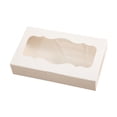 thumbnail image 2 of keepw Hygienic Cupcake Box Transporting And Displaying Cupcakes Cake Packaging Cookie Box Bakery Box 10*6*2inch white, 2 of 6