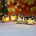 thumbnail image 5 of Ludlz 2023 New Christmas Decoration LED Resin House Mini Christmas House Micro Landscape Luminous Snow Village Decoration Glow in Dark Vintage Ornaments Gift, 5 of 8