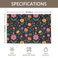 thumbnail image 3 of Placemat, Pioneer Flower Floral Print Pattern Place Mats Table Mat Set Of 2, PVC Washable Placemats for Party Kitchen Dining Decoration, 18x12 Inch, Fade Resistant, 3 of 6