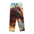 thumbnail image 6 of Fotbe Ferocious Dragon Fury Women's Pajama Pants,Sleepwear Pants,Pj Bottoms Drawstring And Pockets-, 6 of 7