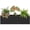 1PACK, variant on Gaderth Railing Planters for Balcony, 36 Inch Plastic Hanging Planter, Rectangle Window Flower Box for Deck Fence, Black Metal Window Planter Box with Drainage Holes