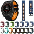 thumbnail image 4 of For Garmin Fenix 3 Hr 26mm Silicone Sports Two-color Watch Band, 4 of 4