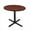 Cherry Red, variant on 42 In. Round Cain Lunchroom Table - Maple