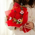 thumbnail image 2 of Tulip Daisy Flower Bouquet Crochet Kit with Yarn DIY Mixed Sunflower Crocheting Kits Knitting Handmake Flowers Beginner, 2 of 7