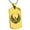 Gold, variant on Stainless Steel Greek Mythology Phoenix Engraved Dog Tag Pendant Necklace