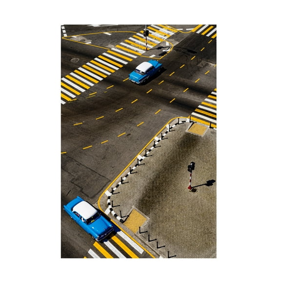 Canvas Wall Art - Andreas Bauer 'Havana Blue' Wall Art for Living Room, Bedroom, or Office Décor by Trademark Fine Art - 12 x 19 Inches