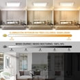 thumbnail image 2 of Lámparas para Recámara 40cm 36W 3000K/4000K/6500K Lámpara de Techo LED para Baño, Cuadrada Plafon Modernas para Cocina/Pasillo/Baño/Sala Temperatura de Color Brillo Ajustable (Blanco, Cuadrado), 2 of 15