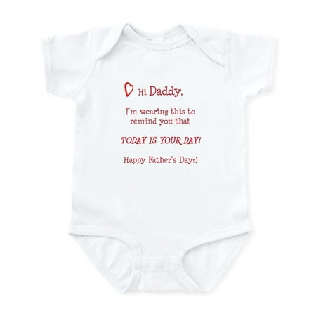 

CafePress - Happy Father s Day Infant Bodysuit - Baby Light Bodysuit Size Newborn - 24 Months