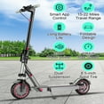thumbnail image 5 of Folding Electric Scooter for Adults - 350W Motor 8.5" Solid Tires, up to 19MPH and 20Miles Long-Range Portable Commuting Scooter, 5 of 7