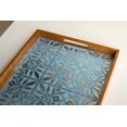 thumbnail image 4 of Baldosas adhesivas tipo papel tapiz Main Street, paquete de 24, 20 x 20 cm, azul y plateado, 4 of 9
