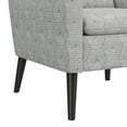 thumbnail image 6 of Homesvale Allyson Mid-Century Modern Small Space Armchair, Tan and Cream Honeycomb Polyester, 6 of 7