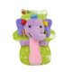 thumbnail image 1 of Cute Animal Baby Hand Bell Rattle Stick Infant Children Funny Plush Toys(Purple Elephant), 1 of 1