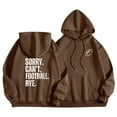 thumbnail image 1 of WEAIXIMIUNG Robe Sweat à Manches Courtes pour Femmes, Décontractée, Imprimé Graphique, Légère, Hoodie, Manches Longues, Pull de Football, Blouse, 1 of 4
