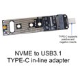 thumbnail image 2 of Adaptador M.2 NVME SSD A USB 3.1 Gen 2 Converter 10Gbps USB3.1 TO Soporte Lector Tarjetas UASP Prueba Externo para 2280 2260 2242 2230, 2 of 9
