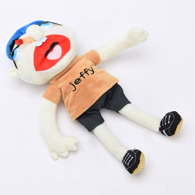 38cm Jeffrey Plush Toy Figure,For Fan of Jeffy Hat Game 