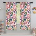 thumbnail image 5 of Blackout Kids Curtains,Pink Butterfly Colorful Wing Pattern Childrens Insulated Curtains Set Of 2,Bedroom Essentials,Toddler Room Decor 42"x63", 5 of 5