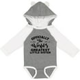 thumbnail image 3 of Inktastic Officially The World's Greatest Little Sister Girls Long Sleeve Baby Bodysuit, 3 of 5