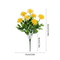 thumbnail image 7 of Barhoo Artificial Flowers for Outdoors Outdoor Artificial Plants Simulation Daisies Plastic Flowers Bouquet - Outdoor Festival and Halloween Hanging Decor for Home and Garden Displays, 7 of 7
