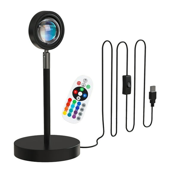 Sunset Lamp Projector, Multi-function Mood Lighting With Remote Control For Photography Party Bedroom Decor