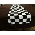 thumbnail image 2 of lovemyfabric Cotton Print Table Runner Checkerboard NASCAR 2 inch Black and White, 2 of 2