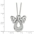 thumbnail image 2 of 925 Sterling Silver CZ Angel Of Comfort 18in. Necklace; 18 inch; for Adults and Teens; for Women and Men, 2 of 4