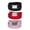 Black Pink and Red, variant on CTM Kids' Elastic Stretch Belt with Magnetic Buckle (Pack of 3 Colors)